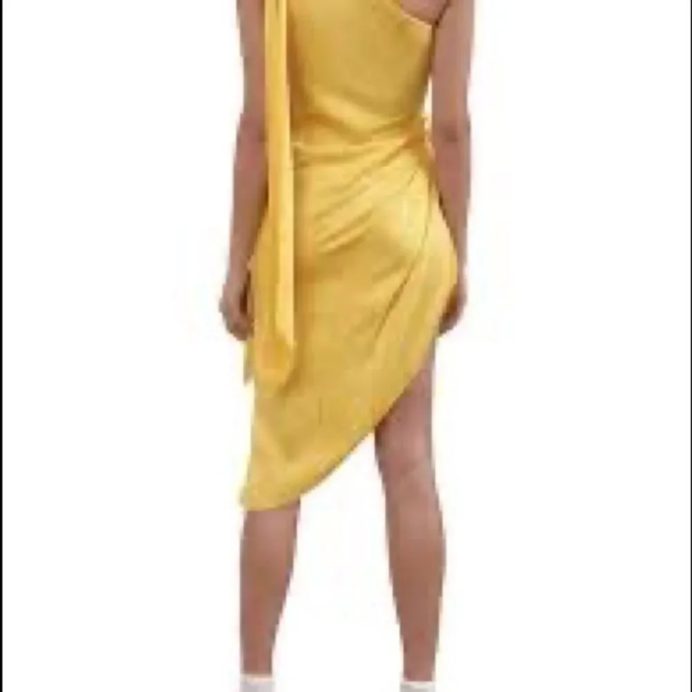 RONNY KOBO Zoey One Shoulder Dress NEW BEAUTIFUL Yellow SMALL